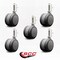 Service Caster 3'' Gray Heavy Duty Floor Safe Twin Wheel Caster 1/2'' Threaded Stem, 5PK SCC-TS02S75-TPR-GRY-121315-5 - alternate 2